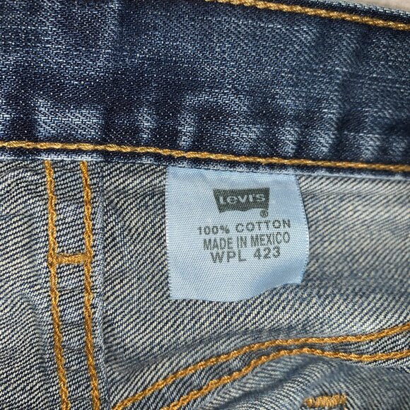 Levis 501 Jeans Men 30x34 Button Fly Y2K Dark Wash Denim 100% Cotton *READ* - Picture 4 of 9